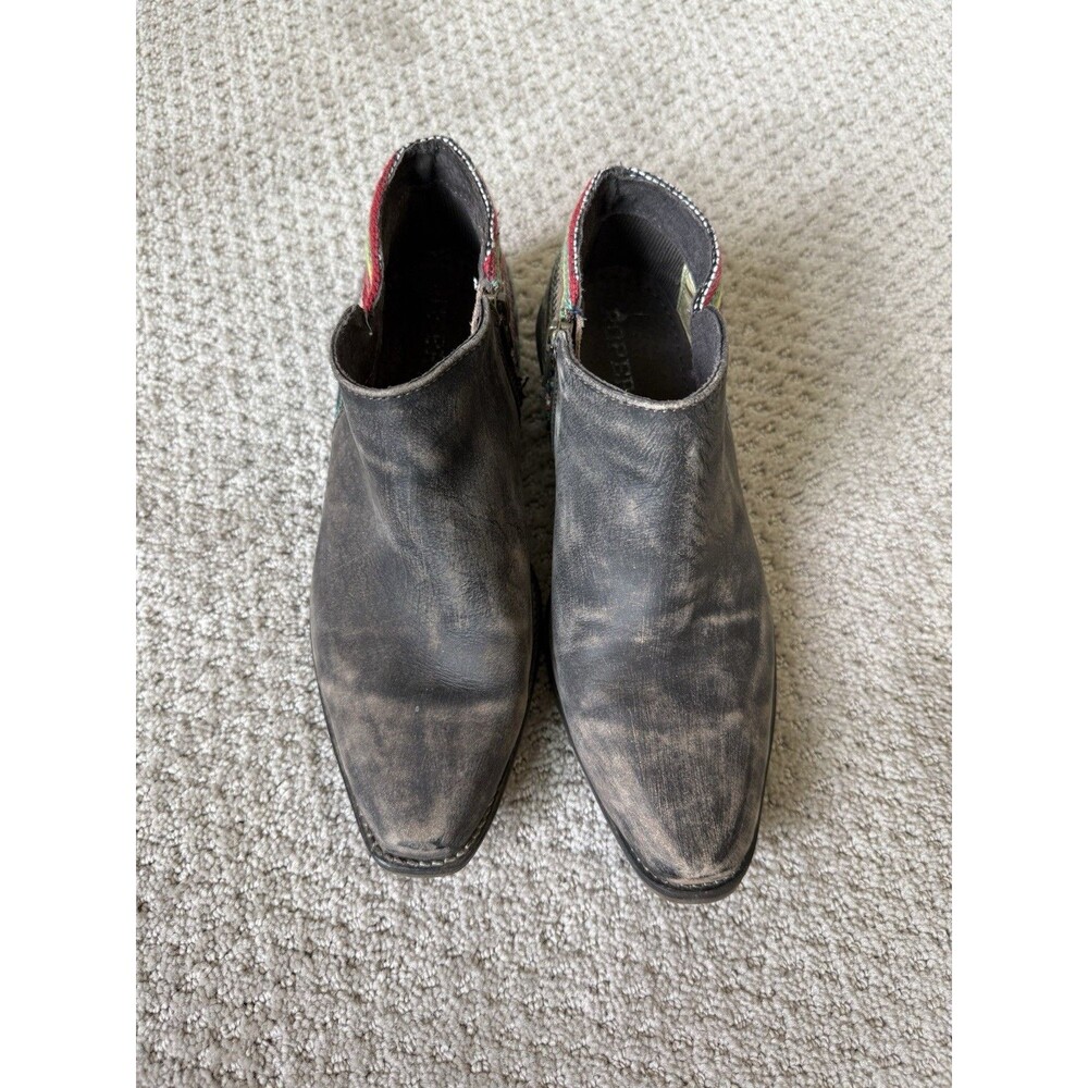 Roper Serape Heel Southwestern Cowboy Boots Western Booties Cowgirl Snip Toe - Picture 7 of 16